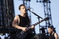 Thom Powers of The Naked and Famous performs at the Coachella Valley Music and Arts Festival in Indio, California April 13, 2014. REUTERS/Mario Anzuoni (UNITED STATES - Tags: ENTERTAINMENT)