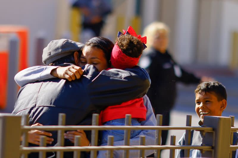 Aftermath of a fire at a immigration detention center, in El Paso