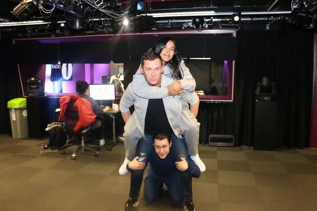 Chris Stark, Scott Mills and Maya Jama on Radio 1