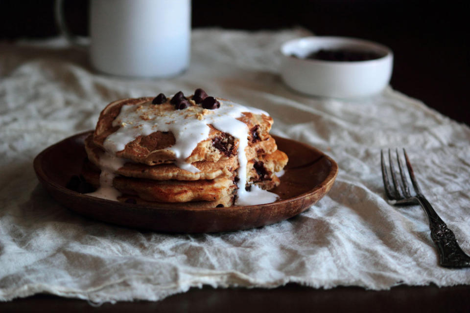 <strong>Get the <a href="http://www.pastryaffair.com/blog/smores-pancakes.html" target="_blank">S'mores Pancakes recipe</a> from Pastry Affair</strong>