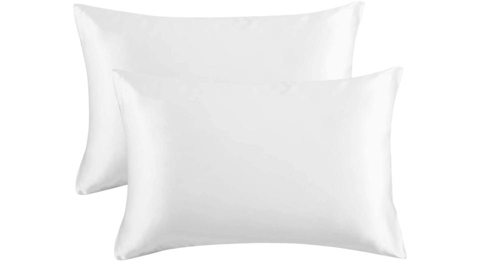 Bedsure Pillowcase Set Satin Pillowcases for Hair and Skin, Pack of 2