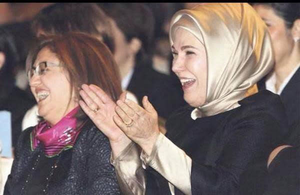 Turkish women laughing