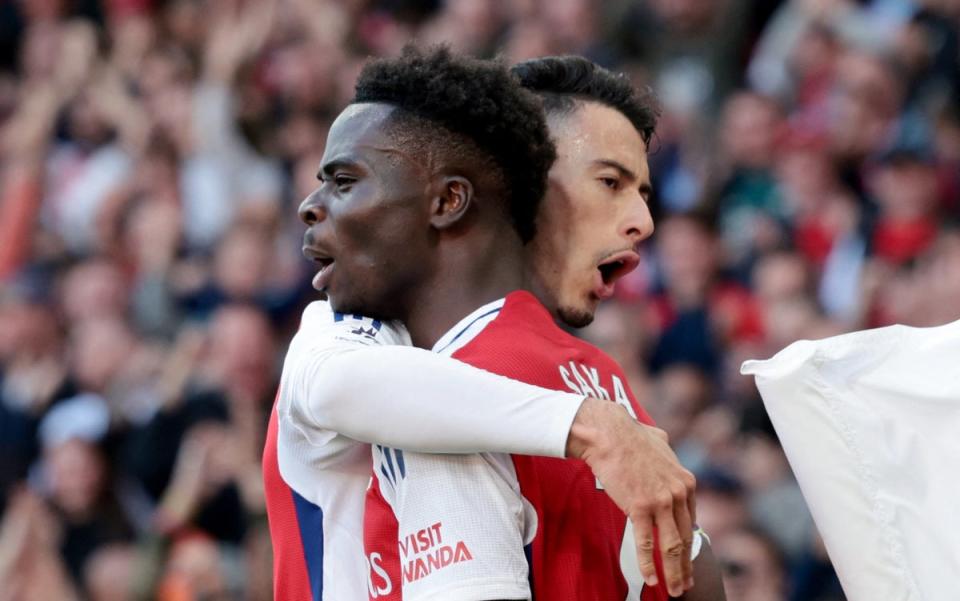 Bukayo Saka scored one after two assists (Action Images via Reuters)