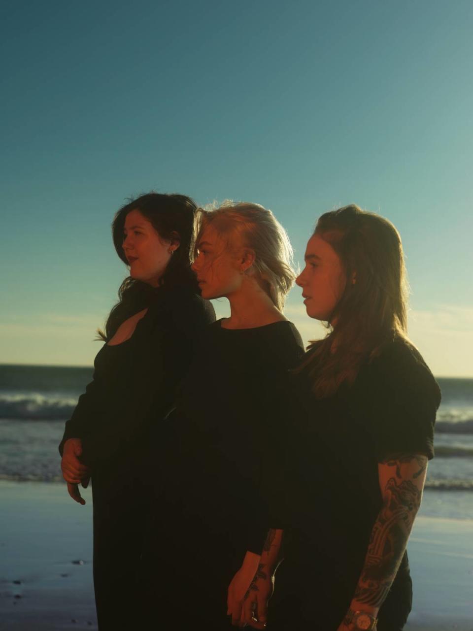 Boygenius, from left, is Lucy Dacus, Phoebe Bridgers and Julien Baker.