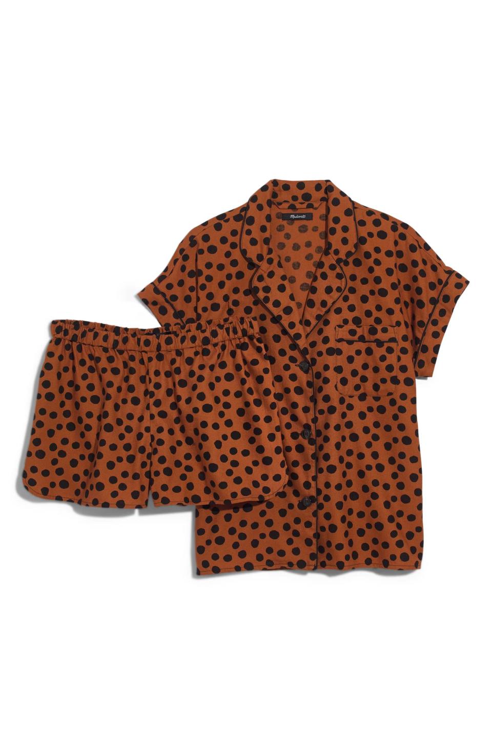 Madewell – Leopard Dot Flannel Bedtime Pyjamas