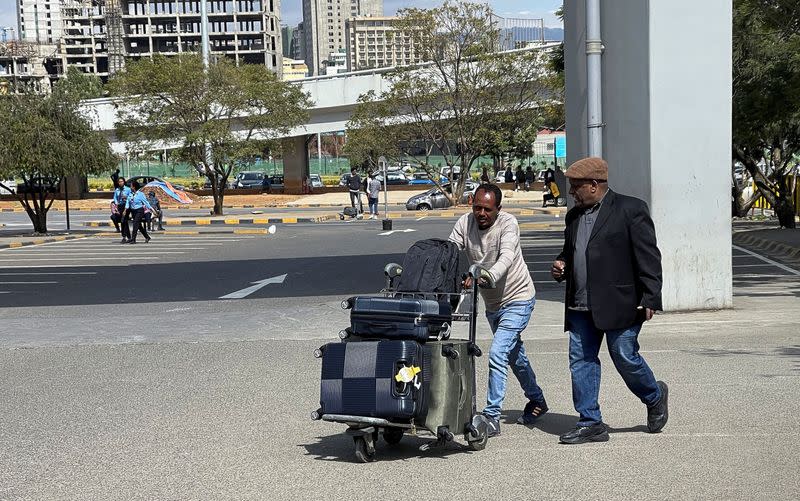 Travellers look forward to family reunions as Ethiopian Airlines resumes flights to Tigray capital, in Addis Ababa