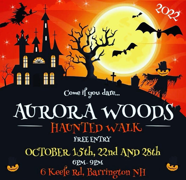 The Aurora Woods haunted walk in Barrington is ready to welcome the community.