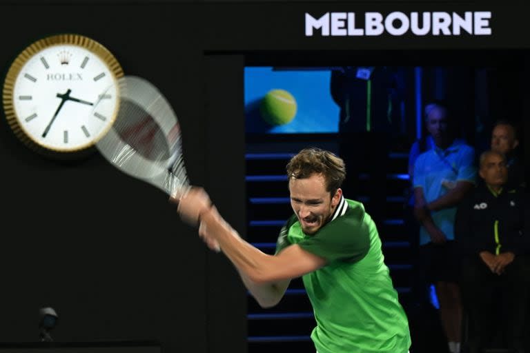 El triunfo de Medvedev en Australia se concretó pasadas las 3.30 de la mañana en Melbourne