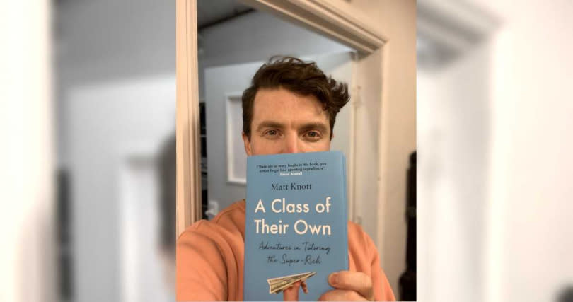 劍橋大學畢業生諾特出了一本書，記錄自己當家教10年來的奇怪經歷。（圖／翻攝自推特@mhknott）