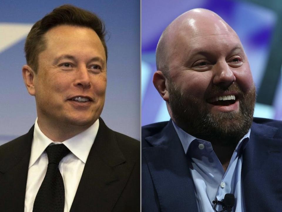 Elon Musk and Marc Andreessen