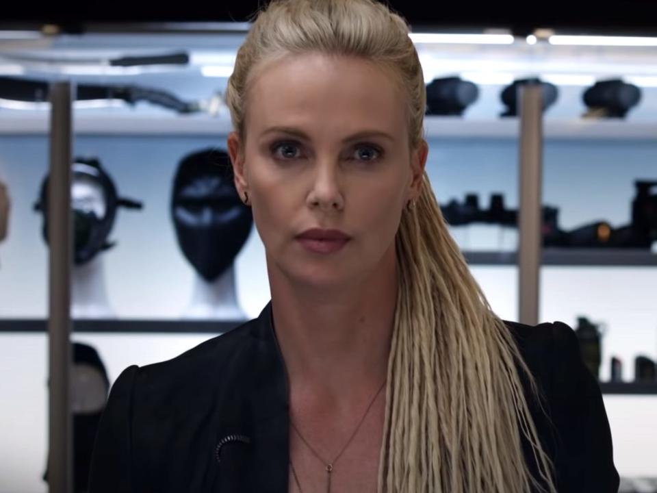 Charlize Theron as Cipher in "The Fate of the Furious."