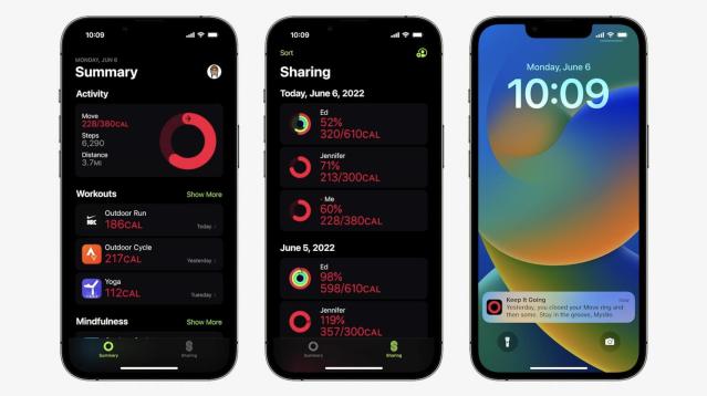 fitness app iphone apple watch