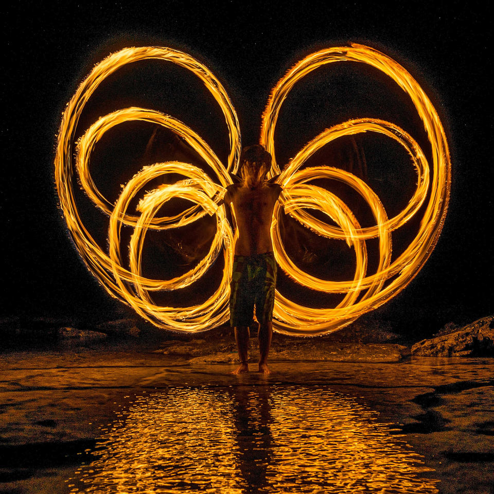 Fire dancer