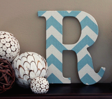 Chevron Letter Wall Decor