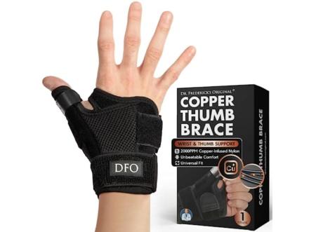 Doctor Developed Premium Copper Lined Wrist Support/Wrist Brace