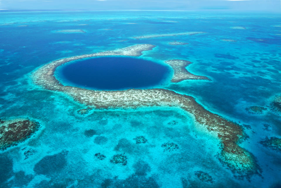 Image of Blue Hole in Belize. Source: Getty Images