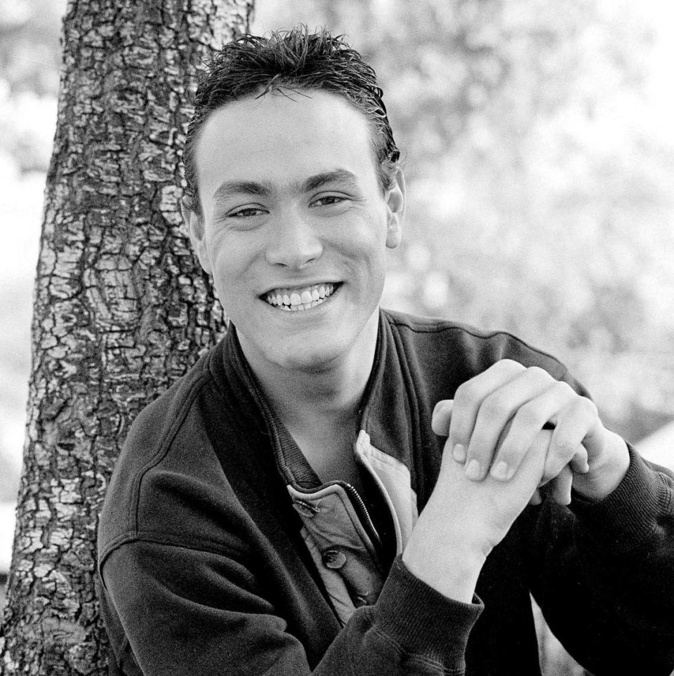 This Jan. 22, 1986 file photo shows American actor Brandon Lee. The death of Lee during the filming of “The Crow,” garnered worldwide attention and prompted changes on how firearms are treated on sets.