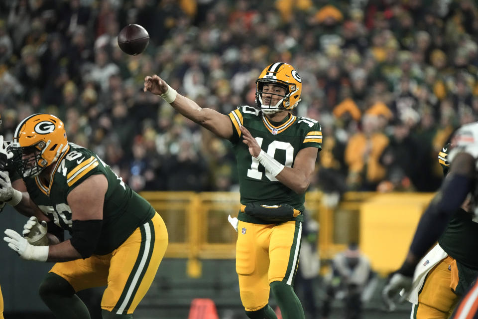 Jordan Love and the Packers are in the postseason. (AP Photo/Morry Gash)