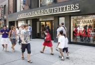 <p>Die beliebtesten Kleidermarken<br>Nr. 2: American Eagle<br>11 Prozent der Teenager<br>(Canadian Press) </p>