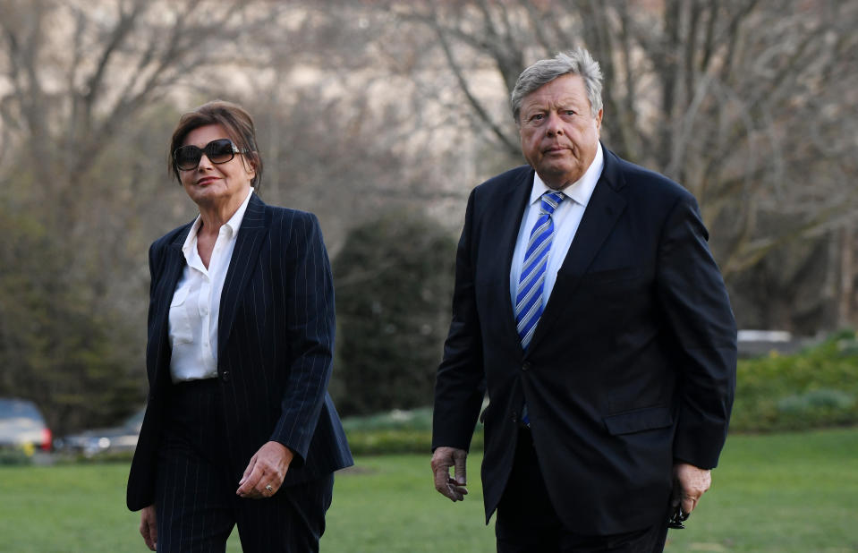 Viktor and Amalija Knavs at the White House earlier this year. [Photo: Getty]