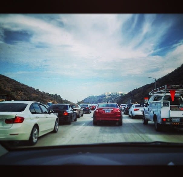 In 1935, the four-lane precursor to the 405 opened and was hailed in the LA Times as a <a href="http://framework.latimes.com/2011/07/13/the-405-a-repeating-history-of-construction/#/0" target="_blank">"new and wondrous highway."</a> Now bogged down with traffic, a <a href="http://www.metro.net/projects/i-405/" target="_blank">405 improvement project is underway</a>, adding a 10-mile HOV lane and improving supporting infrastructure. 