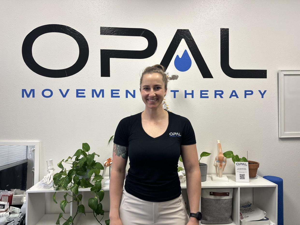 Morgan Riggins of Opal Movement Therapy in Pflugerville works with patients seeking to enhance their performance, prevent injury or relieve pain.