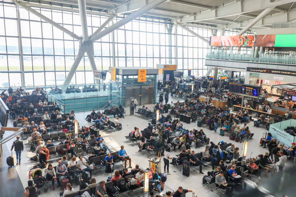 Heathrow airport has announced an  increase in  passenger numbers for the 29th month in a row as 6.5 million passengers passed through the UKs busiest airport in March, an average of 210,000 per day. The increase was 0.5 per cent compared with the same month in 2018, representing an additional 1,000 passengers per day. (Photo credit should read Amer Ghazzal / Barcroft Media via Getty Images)