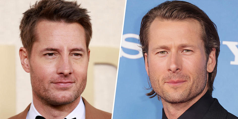 Justin Hartley, Glen Powell (Getty Images)