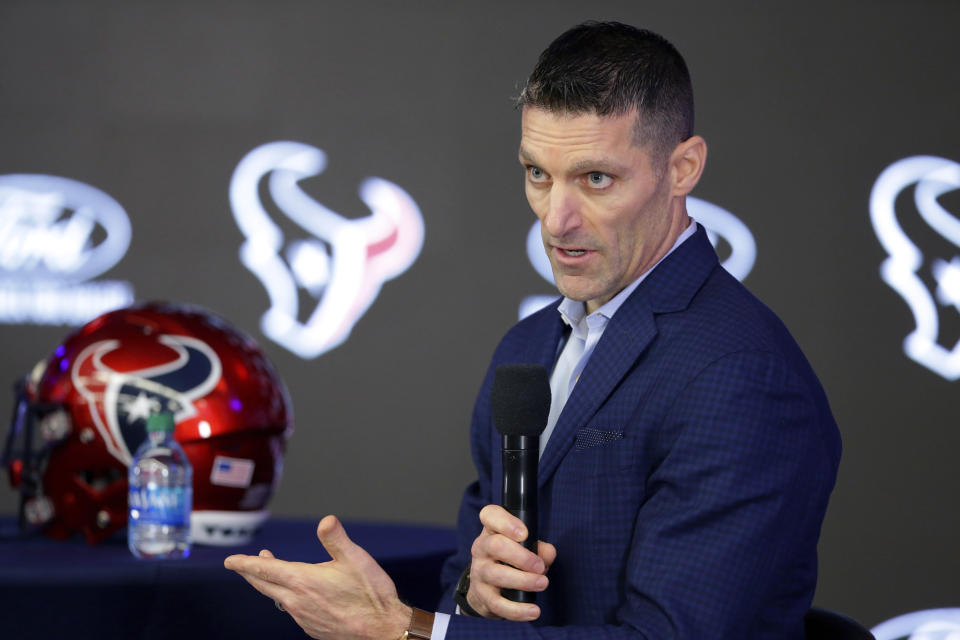 The Texans are reportedly considering not drafting a quarterback at No. 2 overall because, well, reasons. (AP Photo/Michael Wyke)