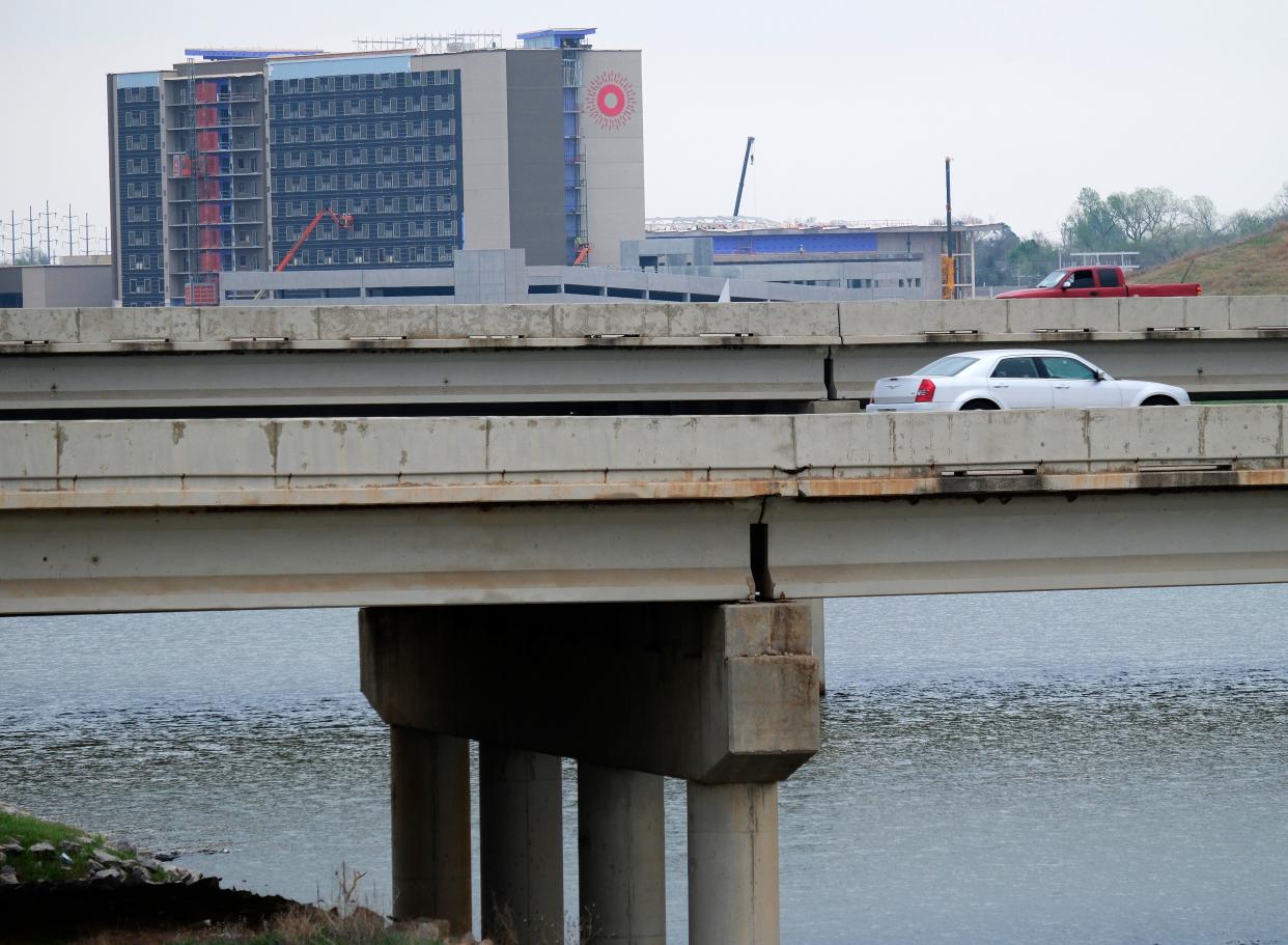 Oklahoma Department of Transportation engineers are planning to replace the Interstate 35 bridges over the Oklahoma River in 2028, and talks include building a pedestrian crossing and improving the visual appearance of the bridges.