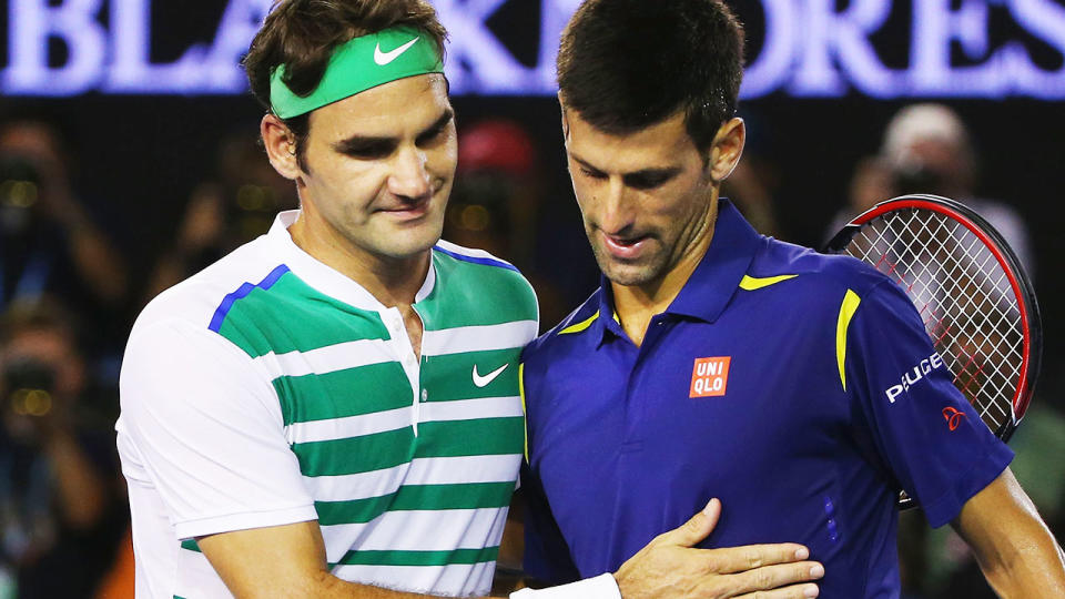 Novak Djokovic and Roger Federer appeared divided over the issue. (Photo by Michael Dodge/Getty Images)