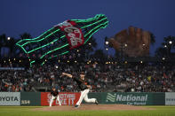 San Francisco Giants pitcher Alex Cobb works against the Baltimore Orioles during the sixth inning of a baseball game in San Francisco, Saturday, June 3, 2023. (AP Photo/Jeff Chiu)