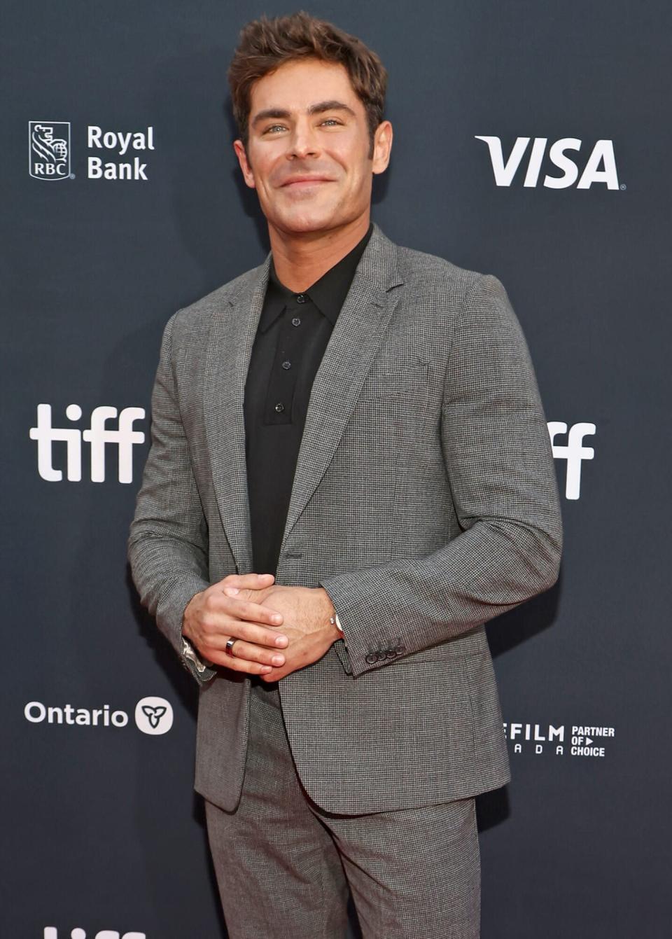 Zac Efron attends &quot;The Greatest Beer Run Ever&quot; Premiere during the 2022 Toronto International Film Festival