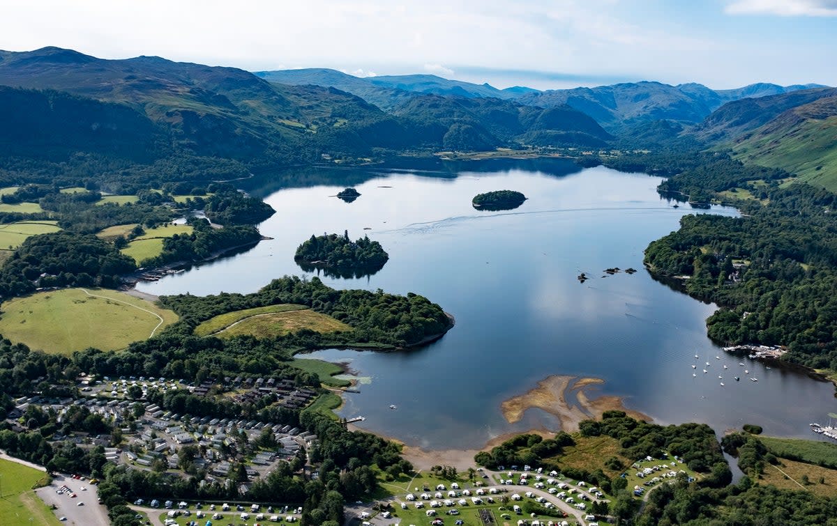 An aerial view of Derwentwater (Getty Images/iStockphoto)