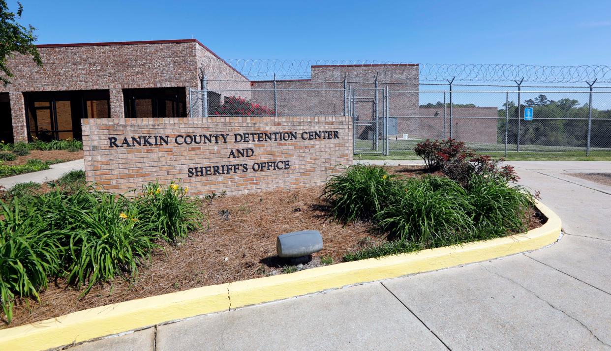 This April 10, 2018 photograph, shows the Rankin County Detention Center and Sheriff's Office in Brandon, Miss.