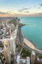 With the towering skyline on one side and the shore of Lake Michigan on the other, DuSable Lake Shore Drive is the perfect way to take in the Windy City. Grant Park, Museum Campus, and Soldier Field are set along the expressway and the 18-mile Lakefront Trail runs parallel to the busy street for those who wish to explore on foot.