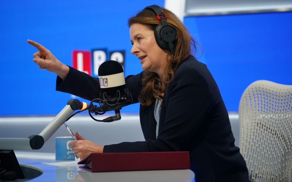 Education Secretary Gillian Keegan in the live phone-in on LBC's Nick Ferrari at Breakfast show, on Monday