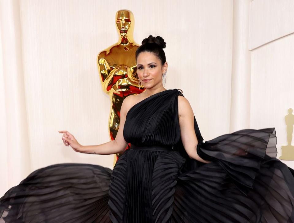 Tiffany Smith arrives for the 96th Academy Awards.