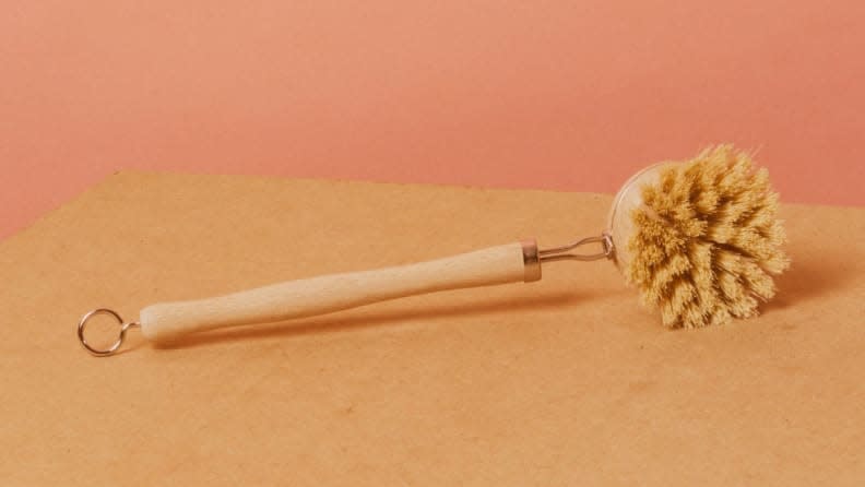 I use this brush on dishes, produce, and then around the house once the bristles are worn out.