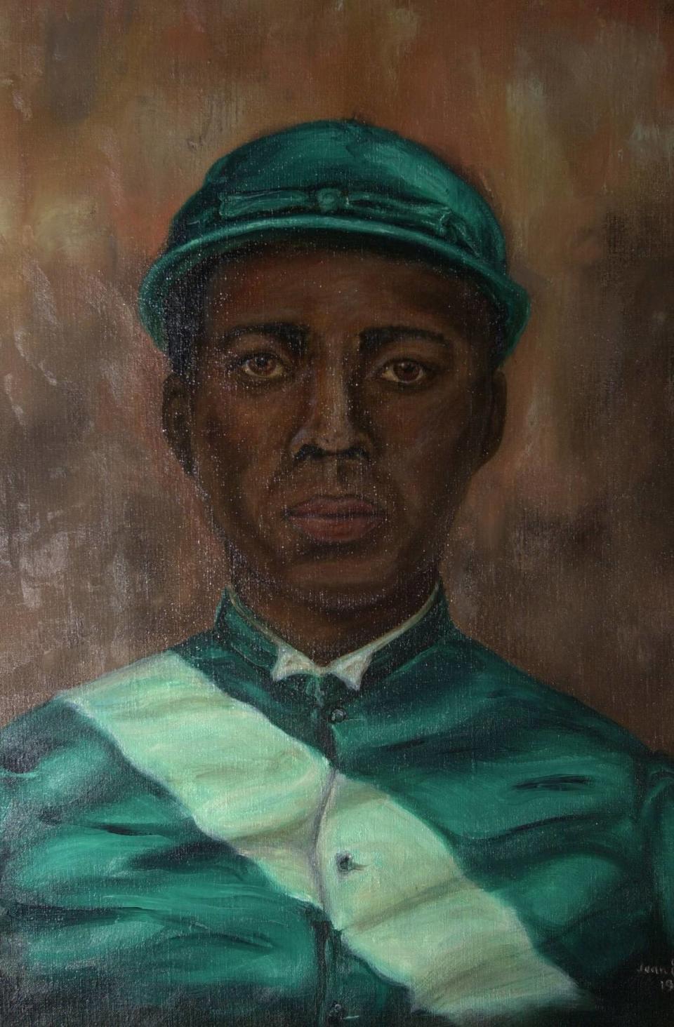 This portrait, by Joan Eastman Walker, is of Oliver Lewis, who won the first Kentucky Derby in 1875 on Aristides. David Stephenson/Herald-Leader File Photo