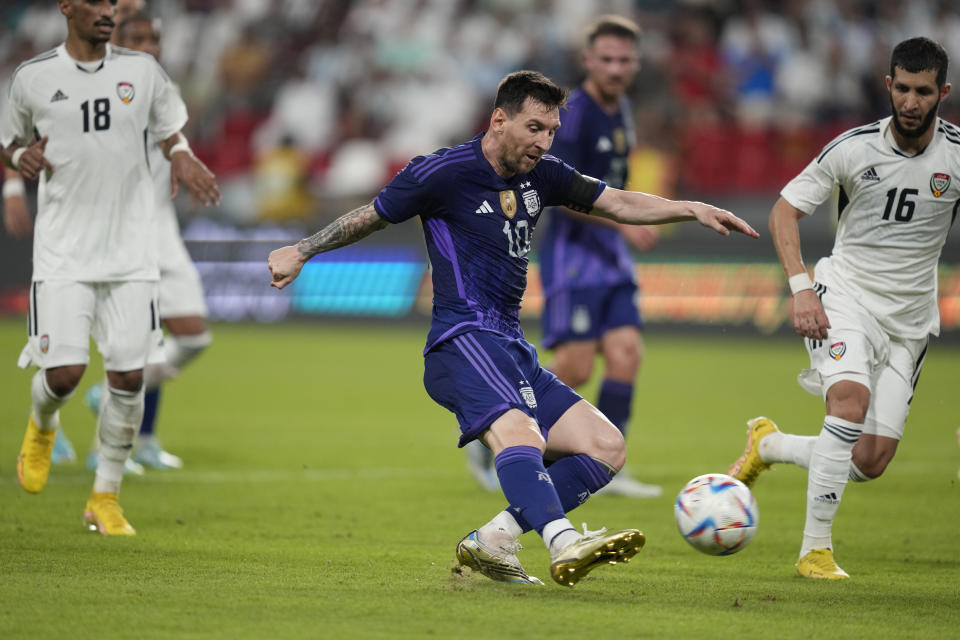 Lionel Messi powiedział, że mundial 2022 będzie jego ostatnim.  AP Photo/Kamran Yebreili)