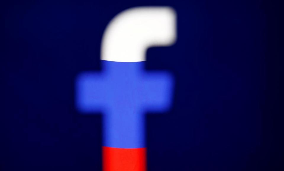 russian flag facebook