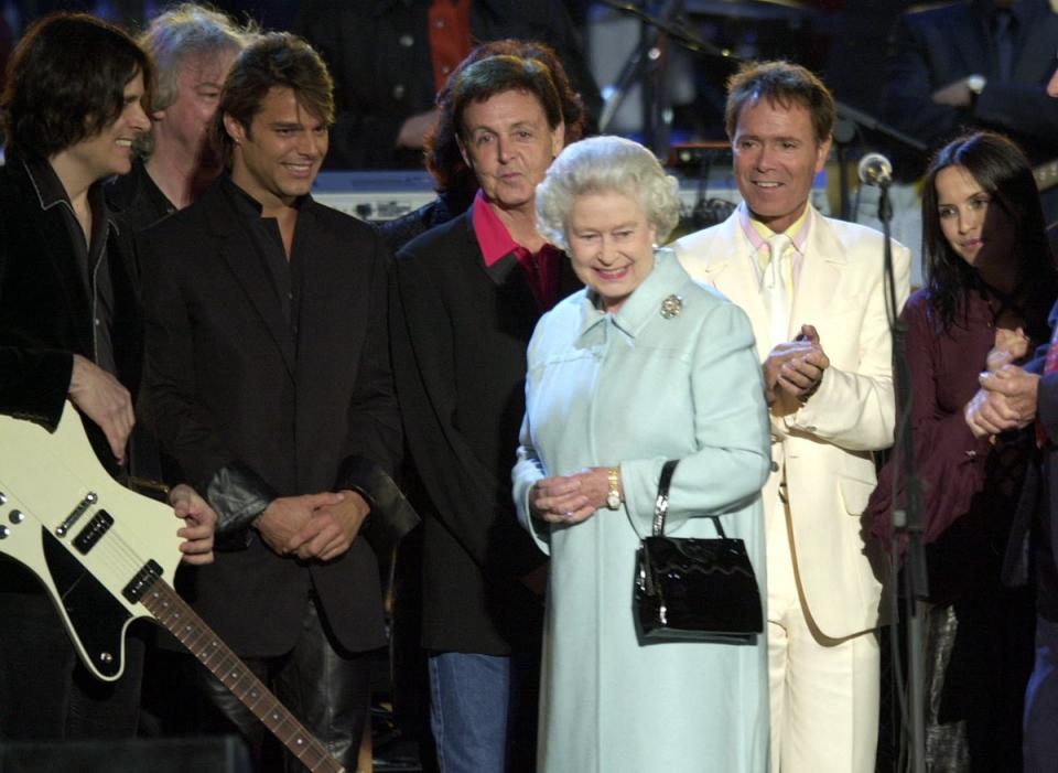 Sir Paul recalled how he had been given the opportunity to ‘rock out’ in the Queen’s garden to celebrate her Golden Jubilee in 2002 (PA) (PA Archive)