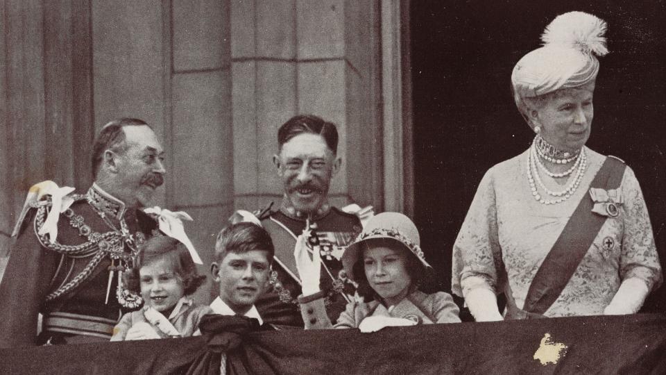 One of the Queen's first ever balcony appearances