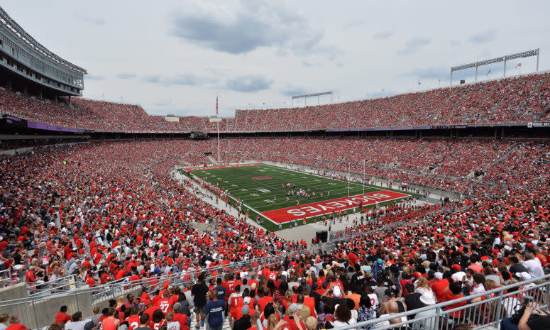 A general view of Ohio State's stadium.