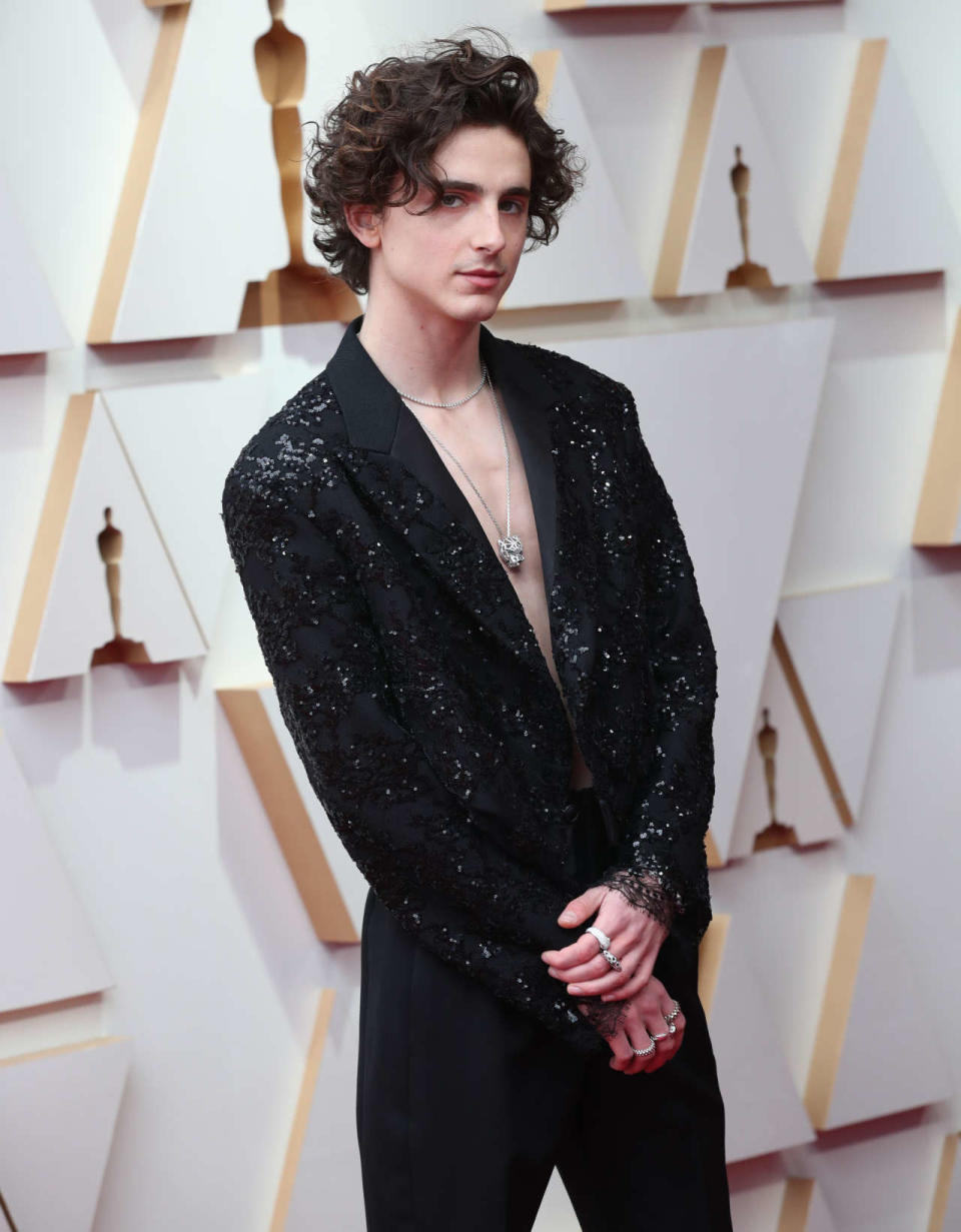 THE OSCARS®  The 94th Oscars® aired live Sunday March 27, from the Dolby® Theatre at Ovation Hollywood at 8 p.m. EDT/5 p.m. PDT on ABC in more than 200 territories worldwide. (ABC via Getty Images)
 TIMOTHÉE CHALAMET