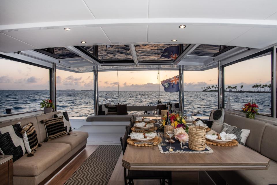 An interior view of the Sailing Location yacht.