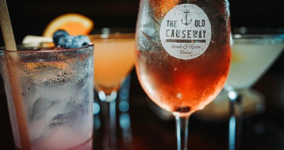 An assortment of summer specialty cocktails from The Old Causeway Steak & Oyster House in Manahawkin.