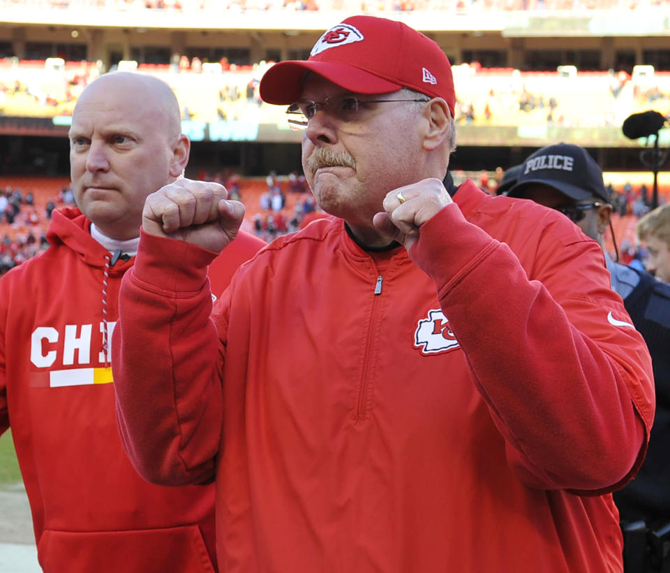 Andy Reid is among the best coaches to never win a Super Bowl. (AP)
