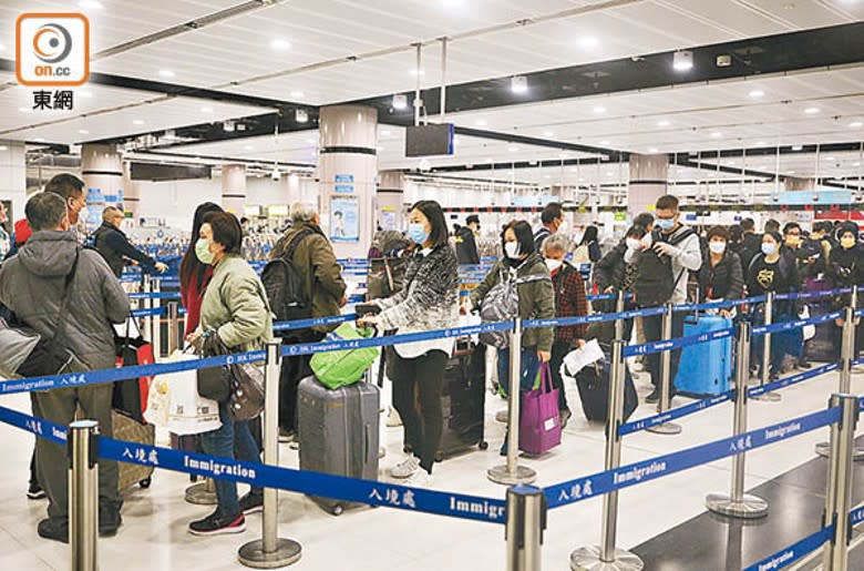 香港與內地通關後，內地旅客的消費不多。